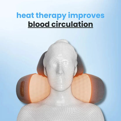 Soothe-3-in-1 Neck Massager Cervical Pillow Hot Compress Vibration Massage Neck Traction Relax Pillow Spine Support Massager