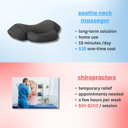 Soothe-3-in-1 Neck Massager Cervical Pillow Hot Compress Vibration Massage Neck Traction Relax Pillow Spine Support Massager